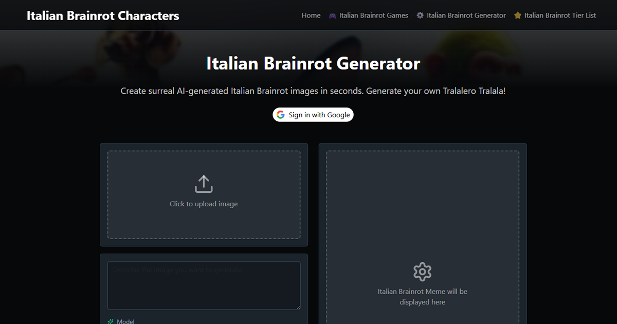 Italian Brainrot Generator preview image