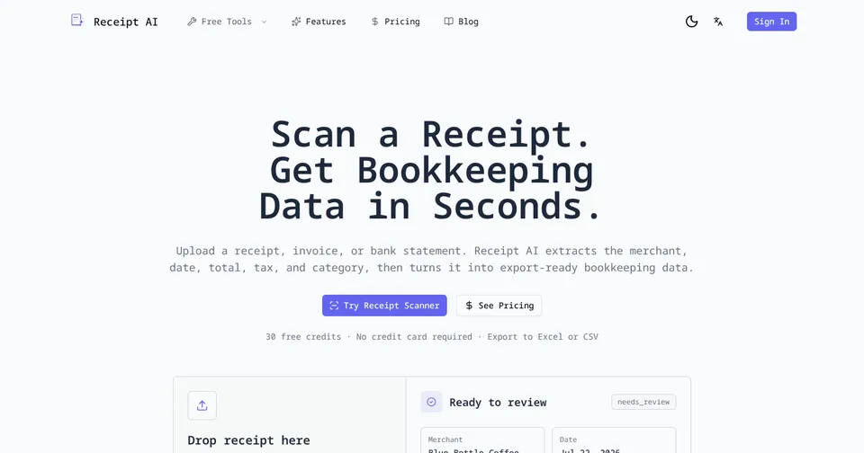 Receipt AI preview image